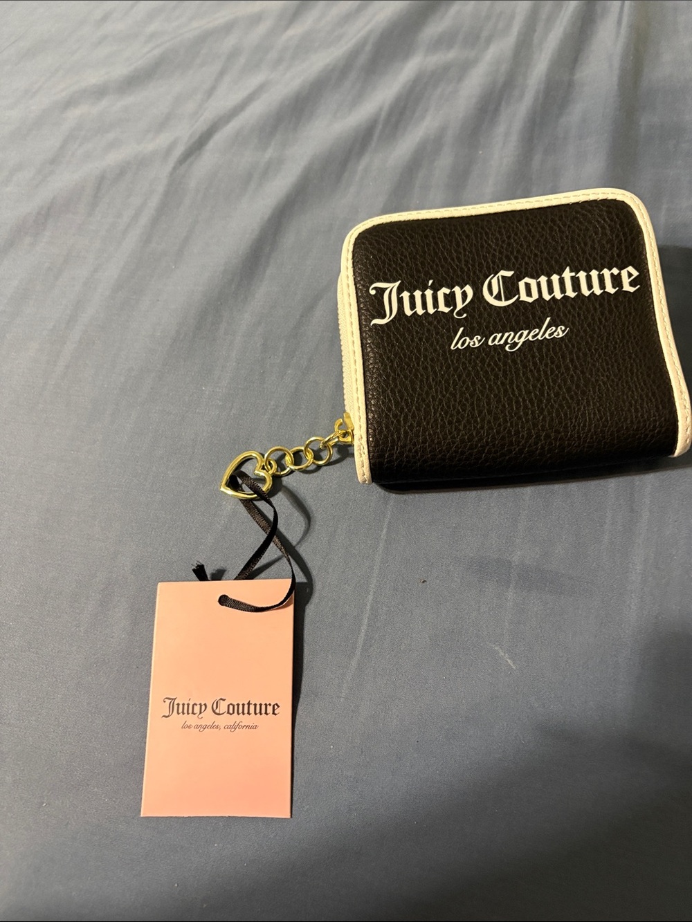 Juicy Couture Black Quilted wristlet with mini black crossbody purse. Nwt. - Picture 13 of 15